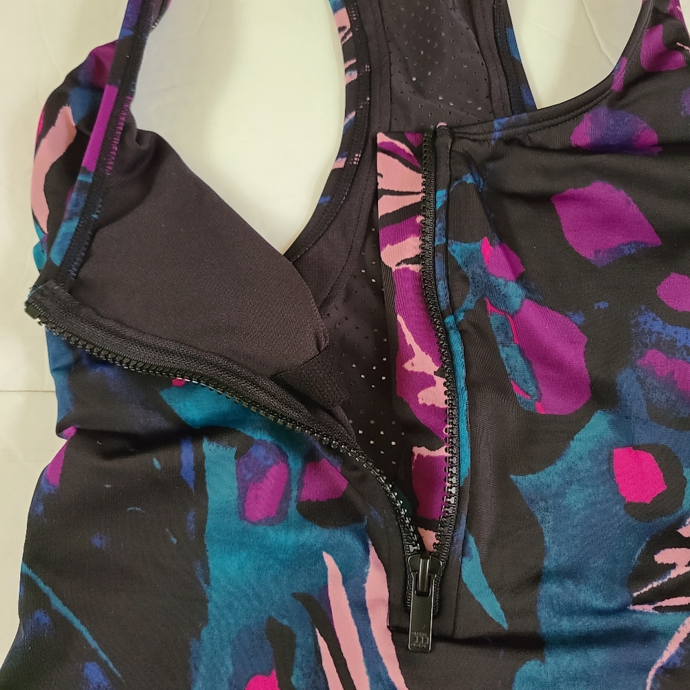 All In Motion Zip Front Racerback swimsuit - Picture 6 of 6